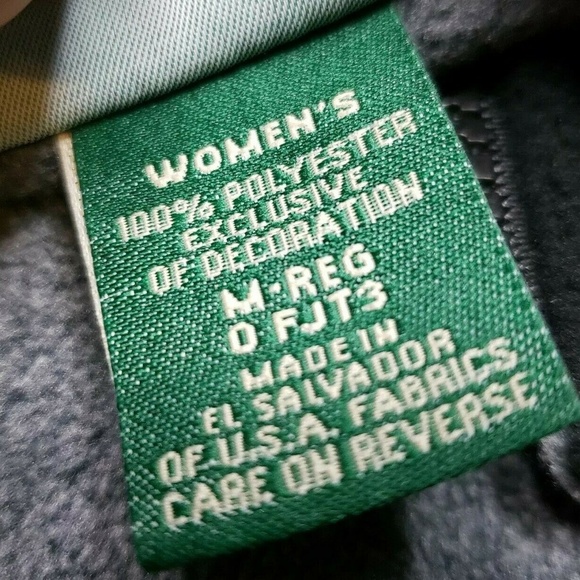 L.L. Bean Polartec Womens Gray Zip Up Fleece - Picture 5 of 8